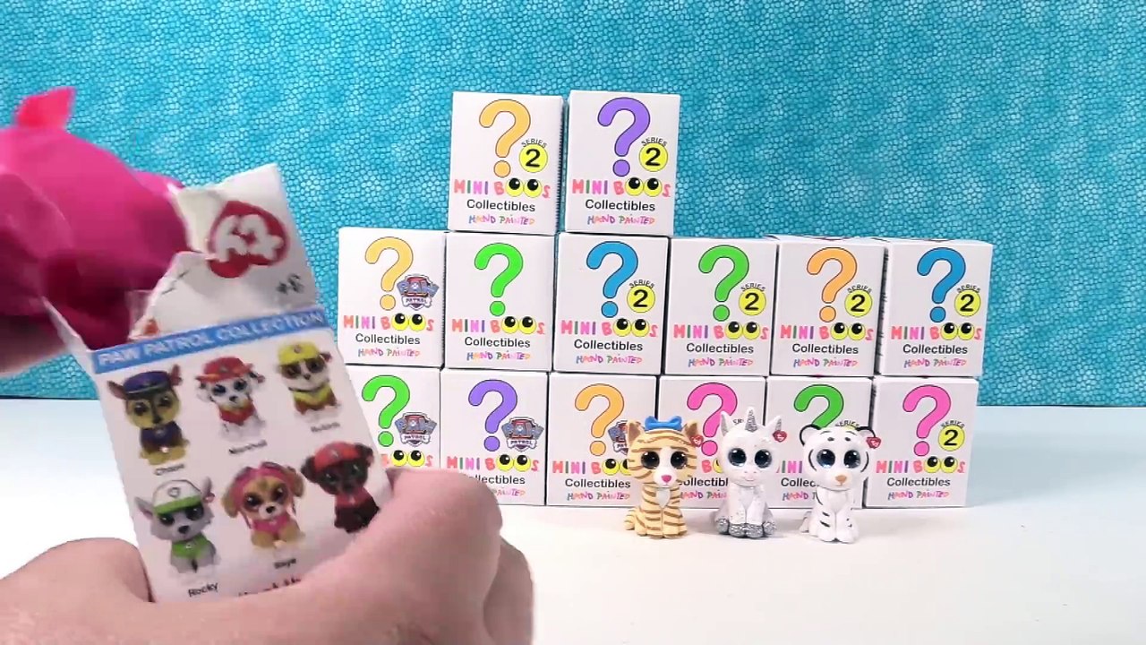 Beanie Boos Mini Boos Series 2 & Paw Patrol Ty Figures Toy Review _ PSToyReviews