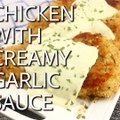 ☆☆CHICKEN WITH CREAMY GARLIC SAUCE☆☆A garlic lover's delight! Easy to make in one skillet!RECIPE: