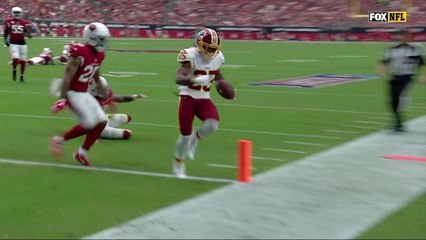 Alex Smith dumps off pass to Chris Thompson for first TD