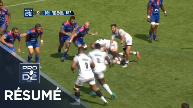 PRO D2 - Résumé Brive-Béziers: 27-6 - J4 - Saison 2018/2019