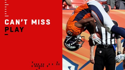 Can't-Miss Play: Emmanuel Sanders punctuates 43-yard TD with wild front flip