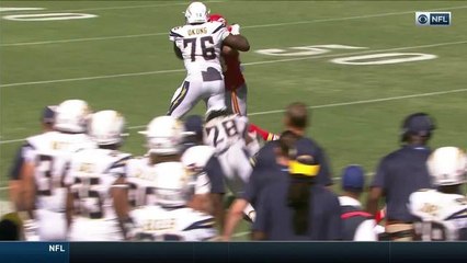 Rivers swings pass out to Gordon for 20-yard gain