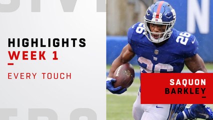 Every Saquon Barkley touch from his NFL debut | Week 1