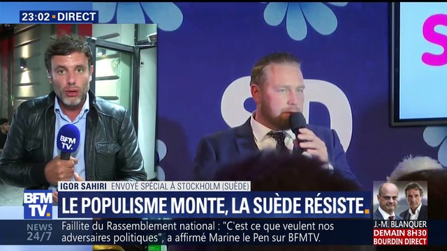 Législatives en Suède: l'extrême droite réalise une poussée mais pas de percée historique (3/4)