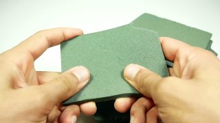 The Most Satisfying Floral Foam Video | Cutting & Crushing Dry Foam ASMR Satisfaction