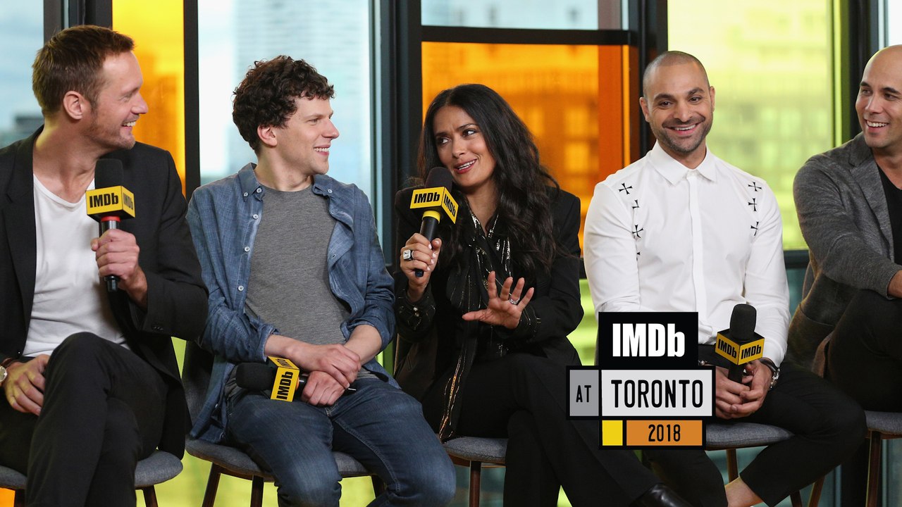 Alexander Skarsgård, Salma Hayek Get Soaked in 'The Hummingbird Project'