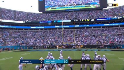 Dan Bailey's replacement, Brett Maher, misses 47-yard FG