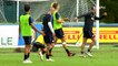 Four goals during the practice match at the Suning Training CentreHere they are 