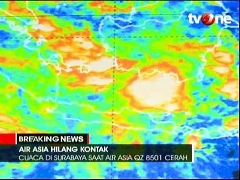 Pantauan Cuaca dari BMKG Rute yang Dilewati Air Asia QZ 8501