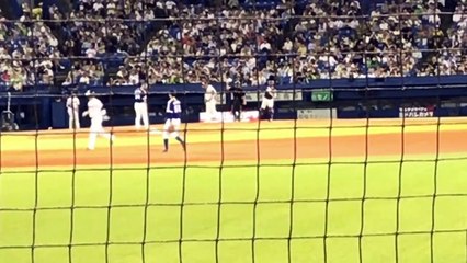中日 藤嶋ヤクルト川端に四球で2015年ドラフト2位佐藤優に交代