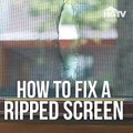 Let in the breeze (but keep bugs out!) when you repair a damaged screen. Find more How to House tips on our site >>   