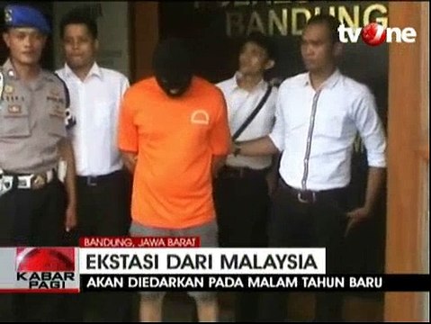 Polrestabes Bandung Gagalkan Penyelundupan 500 Butir Ekstasi
