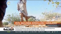 İdlib'de sivil savunmacılara saldırı anı kameralara yansıdı