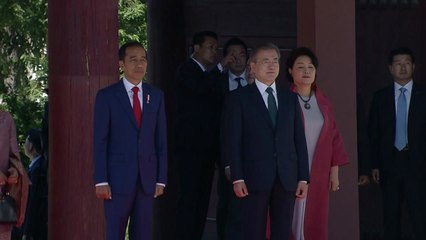 인도네시아 대통령 국빈 방한...창덕궁서 환영식 / YTN
