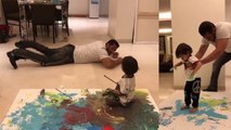 Salman Khan ने भांजे Ahil Sharma को ऐसे सिखाई पेंटिंग; Watch Video | Boldsky