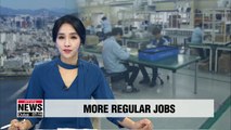South Korea's 100 listed companies added more regular jobs, reduced temporary jobs
