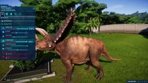 PENTACERATOPS MAX Vs T-REX,I-REX,ALLOSAURUS,SPINOSAURUS,CARNOTAURUS - Jurassic World Evolution