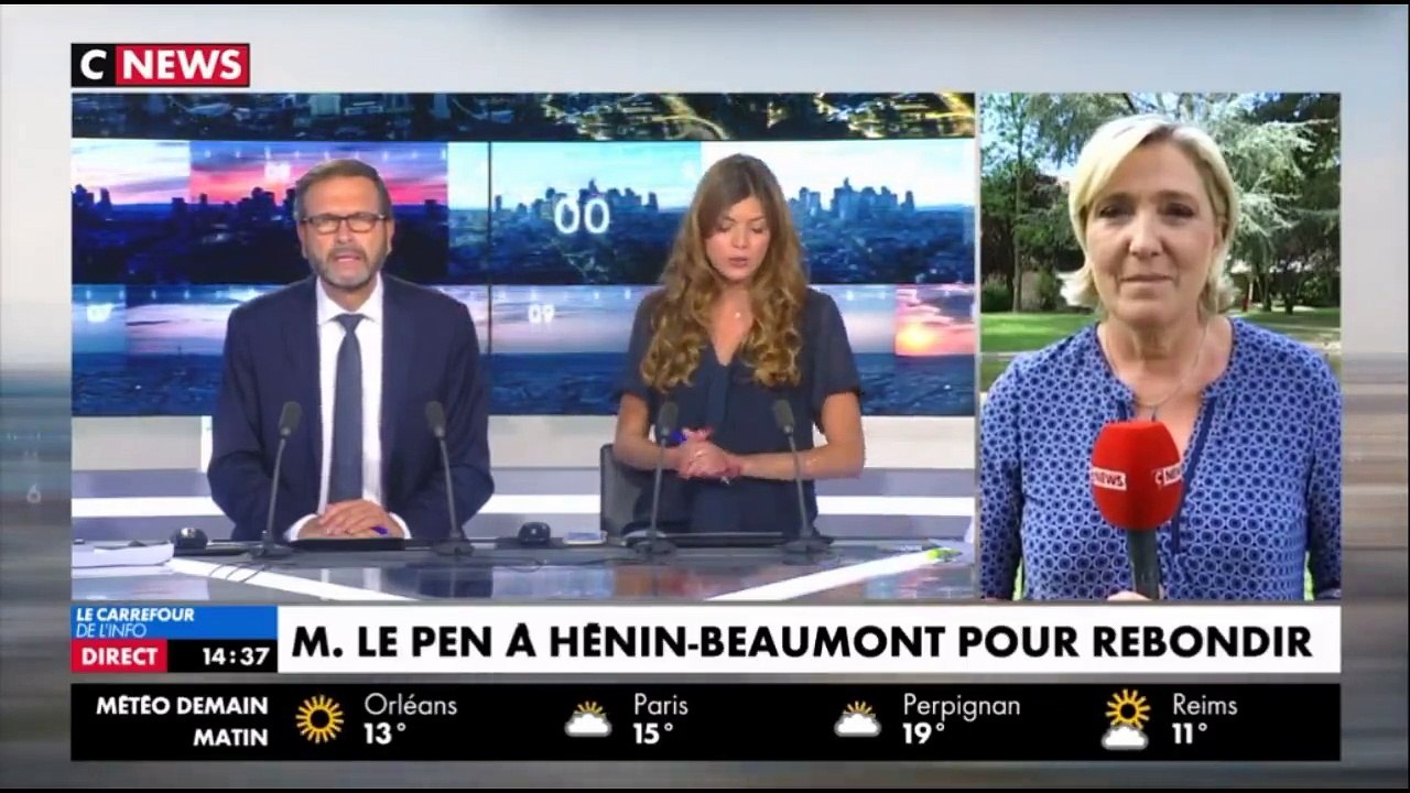 Marine Le Pen sur CNEWS