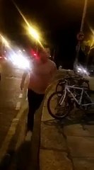 Dronk lad Vs Rubbish bin