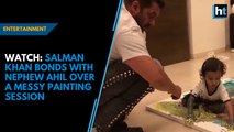 Salman Khan bonds with nephew Ahil over a messy painting session
