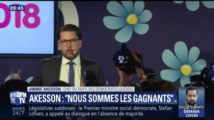 Suède: "Nous sommes les gagnants de ces élections", revendique le leader de l'extrême droite qui se place en position de faiseur de roi
