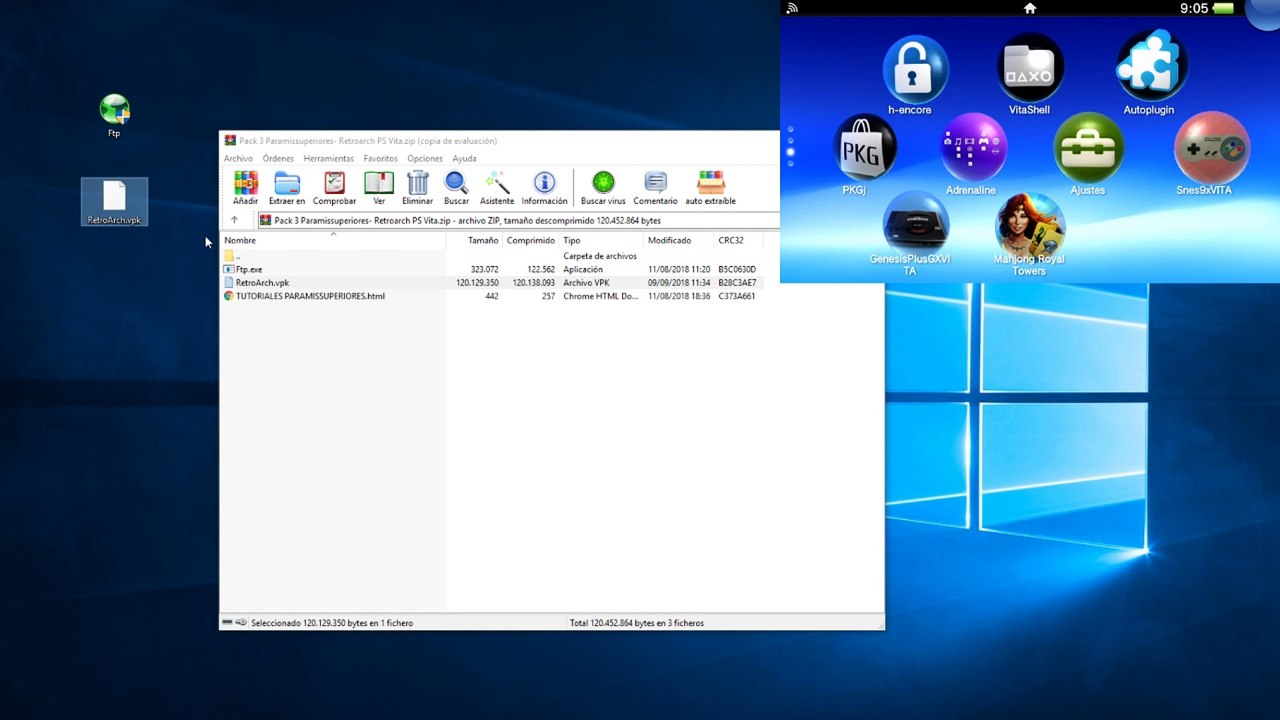 Cómo instalar Retroarch en la PS Vita