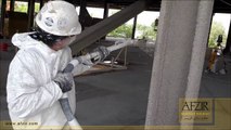 اجرای پوشش ضد حریق بر روی ستون های فولادی اسکلت فلزی