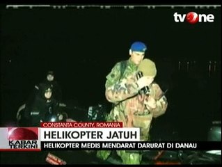 Helikopter Medis Jatuh di Sebuah Danau