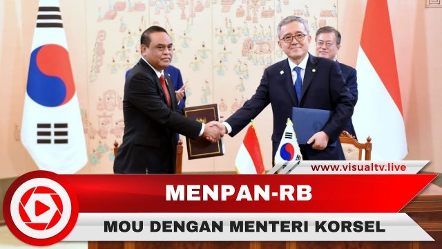 Menpan RB, Syafruddin Kerja Sama MOU dengan Menteri Manajemen Personalia Korsel, Kim Pan-Suk