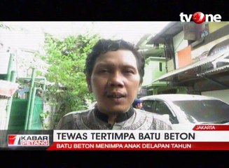 Bocah Tewas Tertimpa Batu Beton dari Atas Rusun