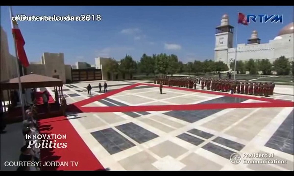 President Duterte arrives in Jordan, as Philippines eyes strengthening bilateral ties