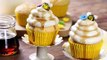 Cupcakes con Betún de Miel | Panqués de Vainilla con Cobertura de Miel de Mantequilla