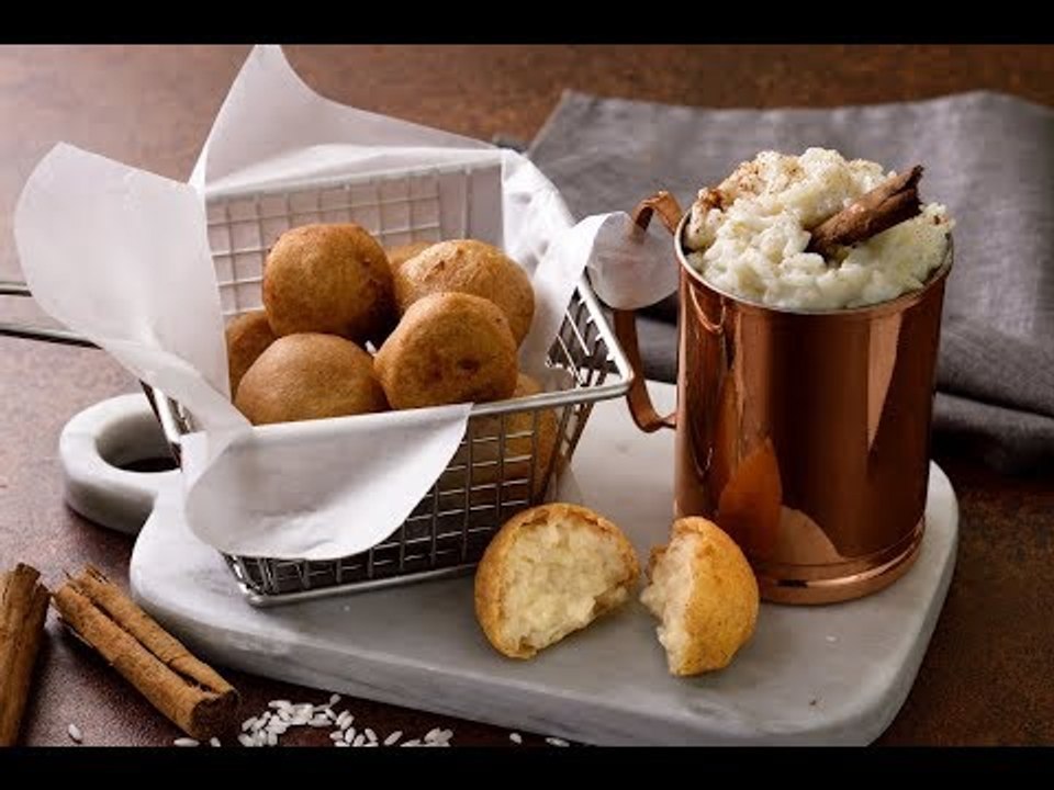 Bolitas de Arroz con Leche | Postre de Arroz con Leche Frito