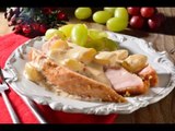 Pechuga de Pavo Ahumada con Salsa de Queso y Uvas | Receta Navideña