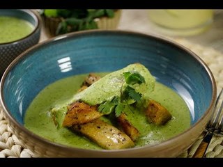 Pollo con Crema de Cilantro | Pechuga de Pollo en crema