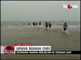 Coba Bunuh Diri, Seorang Wanita Berjalan ke Tengah Laut