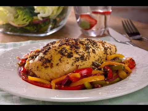 Pollo Rostizado con Pimientos | Cómo hacer un platillo con POLLO y VERDURAS