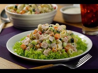 Ensalada Ranch con Pechuga de Pavo | Cómo hacer una ENSALADA deliciosa cremosita