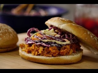 Sándwich de Pollo BBQ Cremoso | Emparedado de pollo a la BBQ