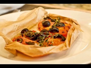 Pescado Empapelado con Tomates y Aceitunas | Cómo hacer un PESCADO empapelado