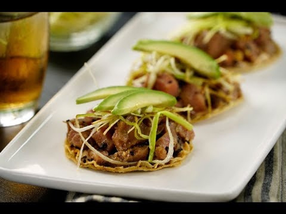Tostadas de Atún con Mayonesa de Chipotle | Tostadas de ATÚN