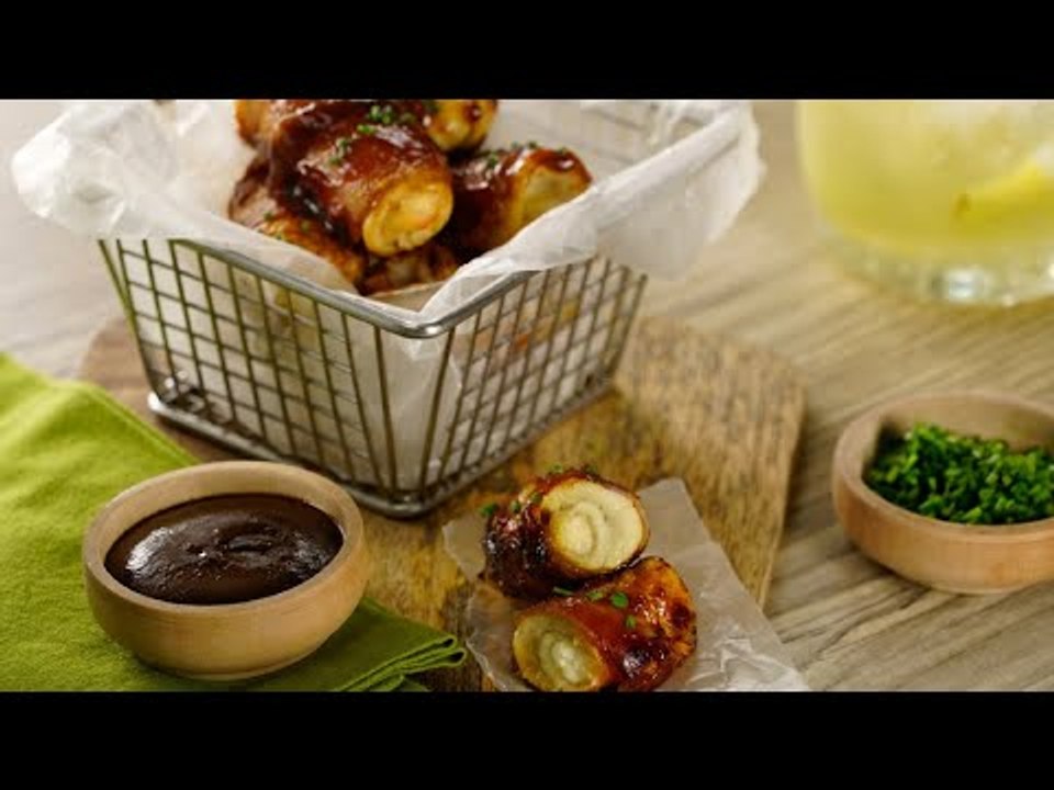 Deditos de Pollo y Queso en Salsa BBQ