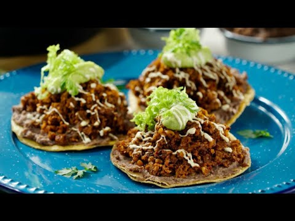 Tostadas de Chorizo Vegano