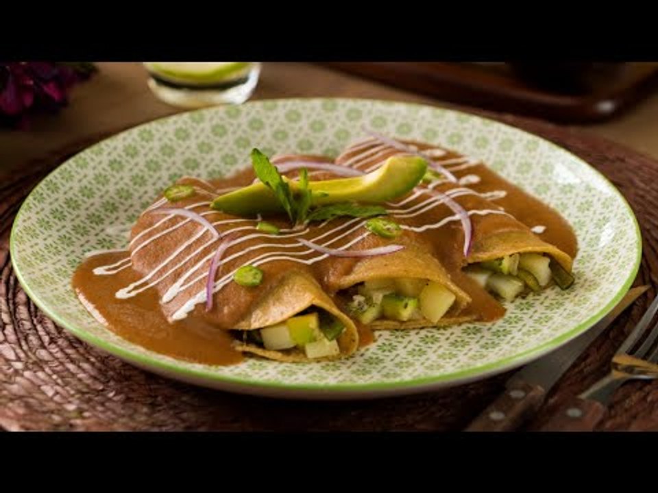 Enfrijoladas Veganas