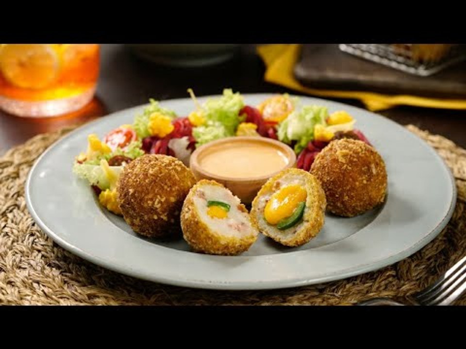 Croquetas de Papa con Jalapeño y Queso Cheddar