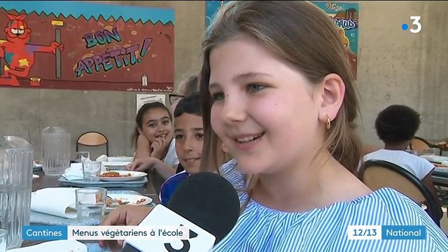 Cantines : menus végétariens à l'école