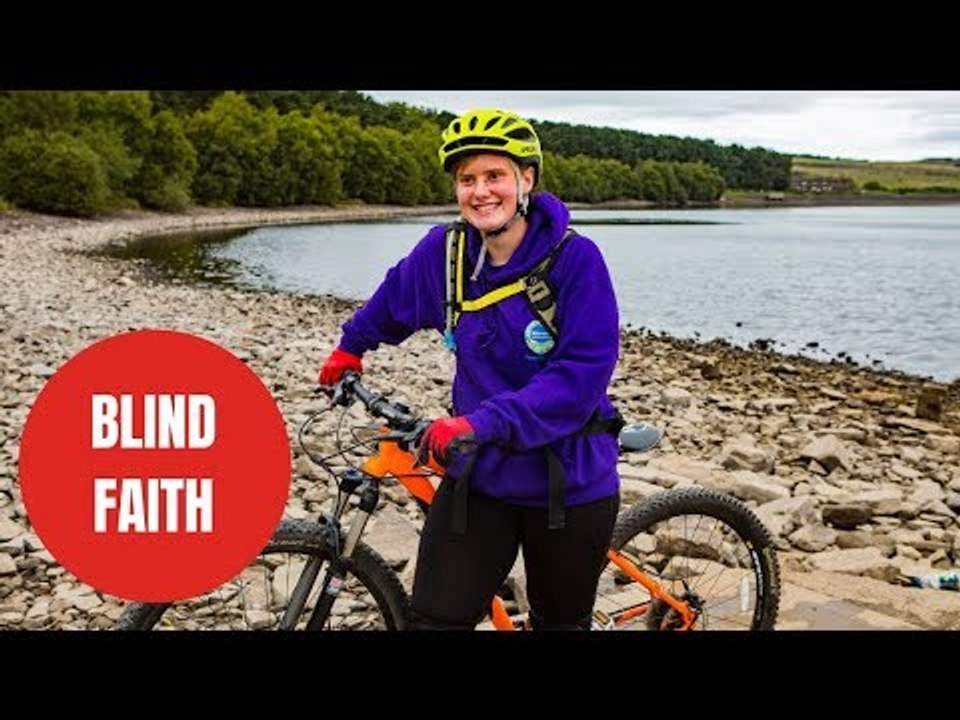Blind woman is believed to be the first in the UK to cycle a massive bike trail independently