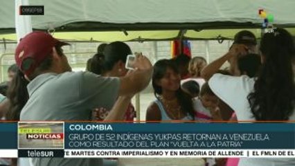 Atienden autoridades a 52 indígenas yukpas que retornaron a Vzla.