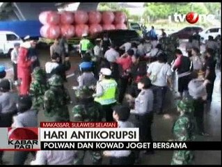 Kampanye Anti Korupsi, Polwan dan Kowad Joget Bareng