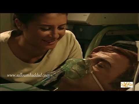 سلوم حداد ـ اسعاف نزار بسبب ازمة قلبية من مسلسل نزار قباني